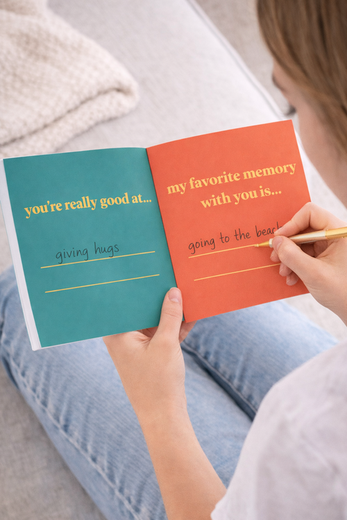 Mother’s Day Fill-In-The Blank Book for Mom | Meaningful Card & Keepsake in One | 8x8 Soft Cover